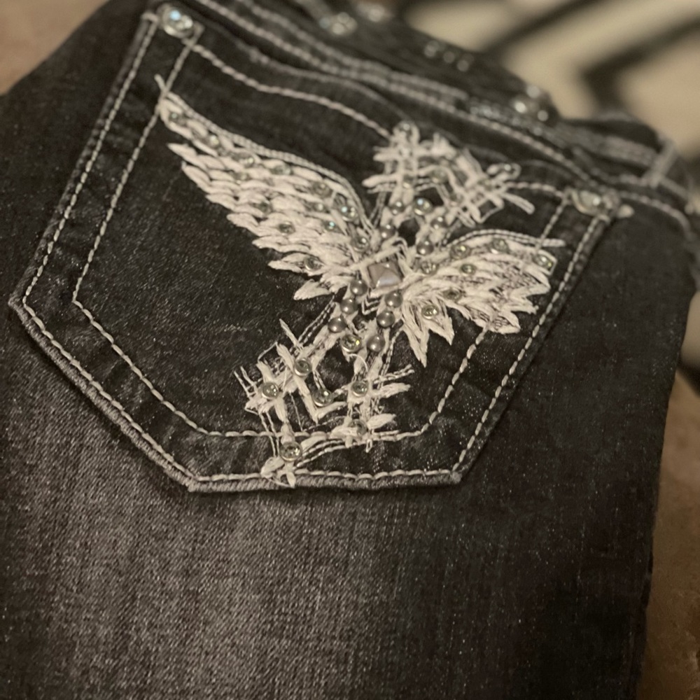 Miss Me 29 x 31 inseam black wash boot cut Jeans